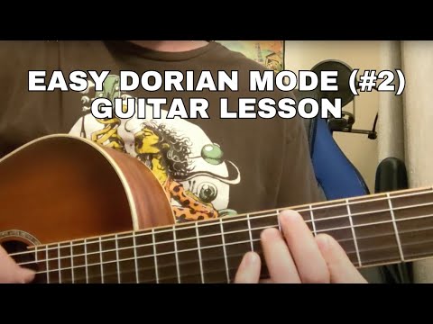 EASY DORIAN MODE IMPROV LESSON #2 - Santana vibe w/ Backing Track