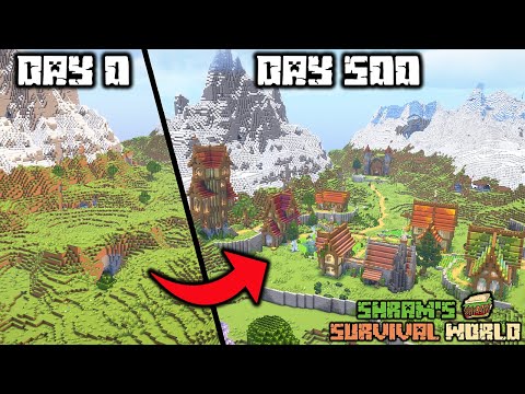 500 Days of Chill Survival Minecraft! [Full Movie]