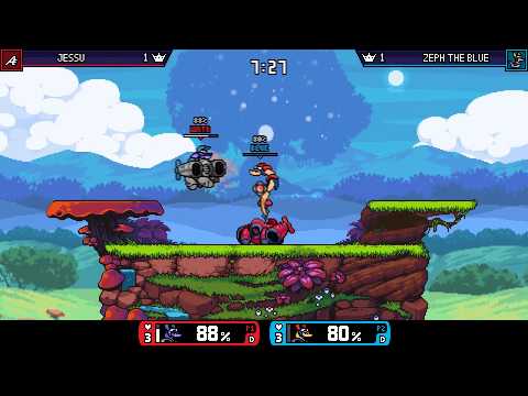 Rivals of Aether - Zeph the Blue vs Jessu (Elliana)
