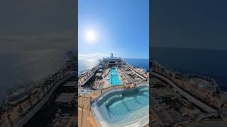 MSC World America Sea Day 💙#msccruises #mscworldamerica #cruiseship #cruisetravel #cruises #shorts