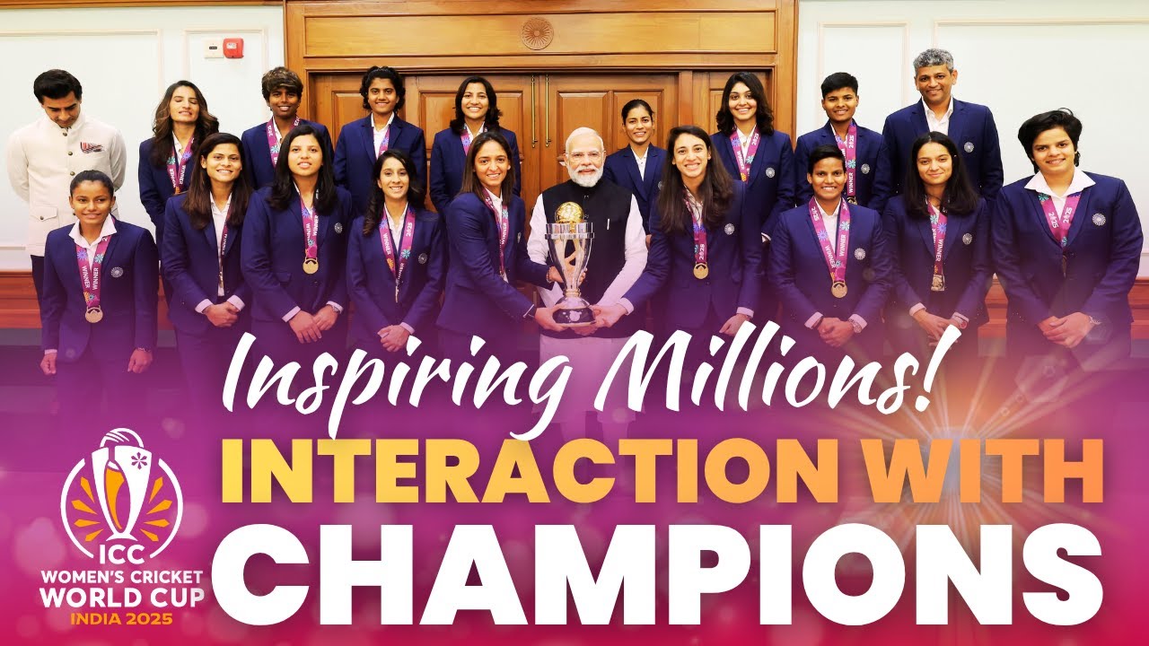 PM Modi meets ICC Women’s World Cup champions