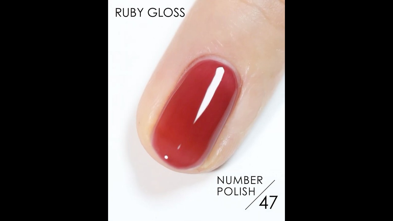 ネイルポリッシュ　47本セット NUMBER POLISH 47 RUBY GLOSS / ルビーグロス