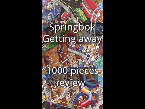 I completed the Getting away puzzle from Springbok