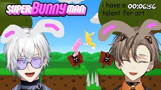 HOP AND BOUNCE TO THE FINISH!!! 【 SUPER BUNNY MAN 】 【 NIJISANJI EN | Alban Knox 】