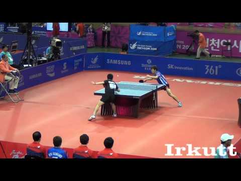 Jeong Sang Eun - Chuang Chih Yuan. 2014 Asian Games. Men's Team Semifinal.