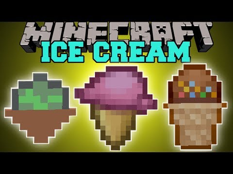 Minecraft: ICE CREAM AND SNOW CONES (MAGIC SNOW AND DESSERTS) Mod Showcase