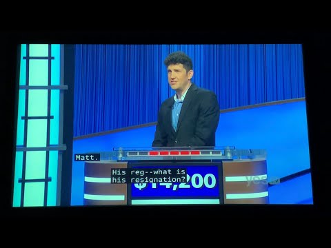 Jeopardy SEASON 38 PREMIERE, Matt Amodio says “What is” (DAY 19) - (9/13/21)