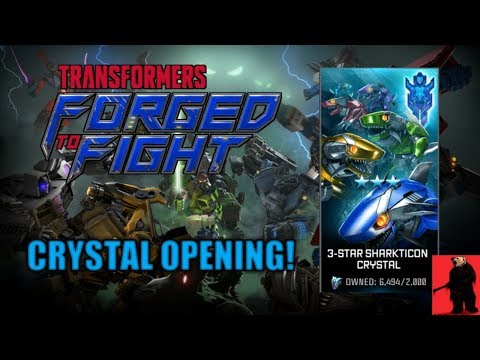 Transformers Forged To Fight 3 star Sharkticon Crystal Opening!