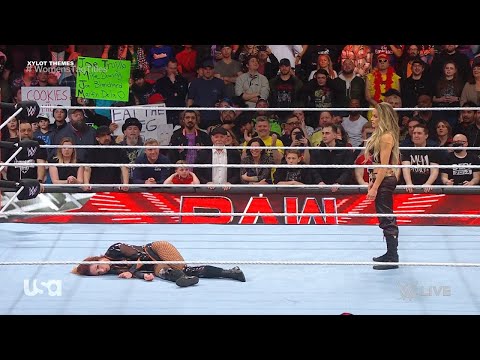 WWE Trish Stratus Attacks Becky Lynch Raw 4/10/23 1080p