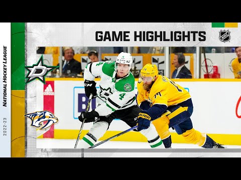 Stars @ Predators 10/13 | NHL Highlights 2022