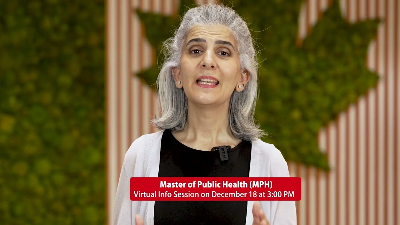 Online Info Session | Master of Public Health Program at Canadian University Dubai