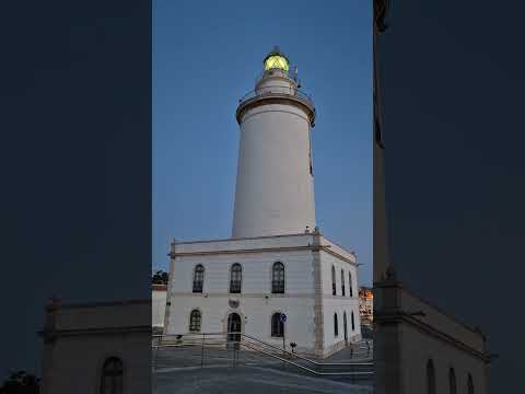 La Farola at the Port of Malaga #shorts #lighthouse #explore
