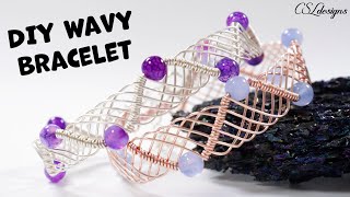 Eternal waves wirework bracelet tutorial ⎮ How to make your own bracelet with wire 😄