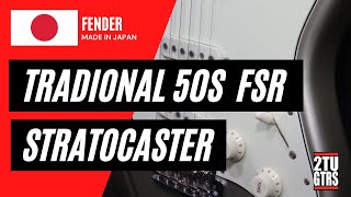Video thumbnail for Fender MIJ Traditional 50s FSR 2018 Stratocaster Inca Silver by 2tu Guitars