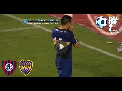 Penal atajado por Torrico. San Lorenzo 1 - Boca 0. Fecha 14. Torneo Inicial 2013. Fútbol Para Todos