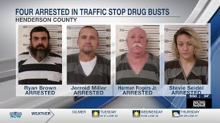 Henderson County deputies arrest four in multiple drug busts