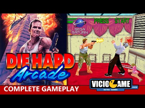 🎮 Die Hard Arcade (Sega Saturn) Complete Gameplay
