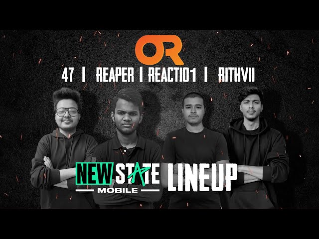 OR Esports announces PUBG New State Mobile roster