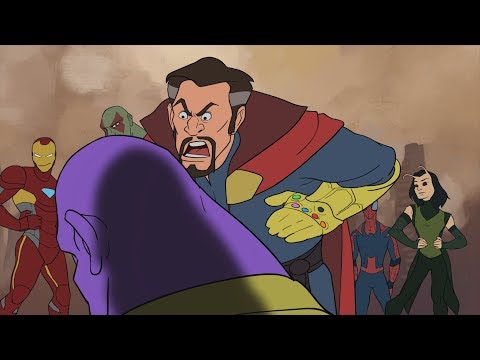 Thanos vs Avengers - What-If Avengers Infinity War Animation - MOVIE SHENANIGANS! 🌠🔮🤛🏿
