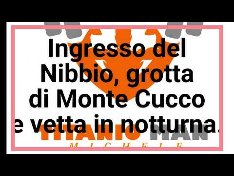 Ingresso del Nibbio, grotta di Monte Cucco, vetta in notturna.
