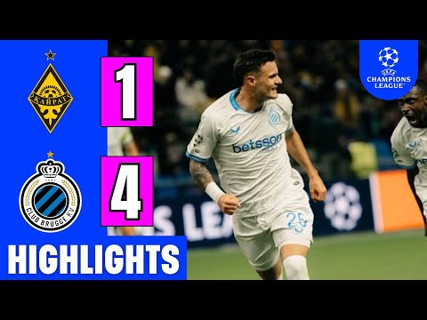 Kairat vs Club Brugge 1-4 | Highlights | Aleksandar Stanković Goal | UEFA Champions League 2025/26