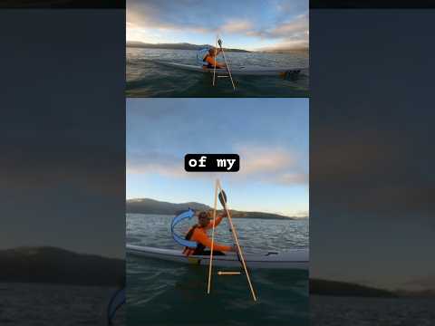 Surf ski technique from the side