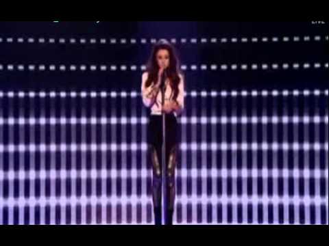 Cher Lloyd sings Sorry Seems To Be The Hardest Word / Mockingbird Live Show 6 X Factor 2010