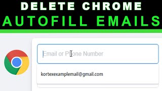 How to remove autofill emails on Chrome
