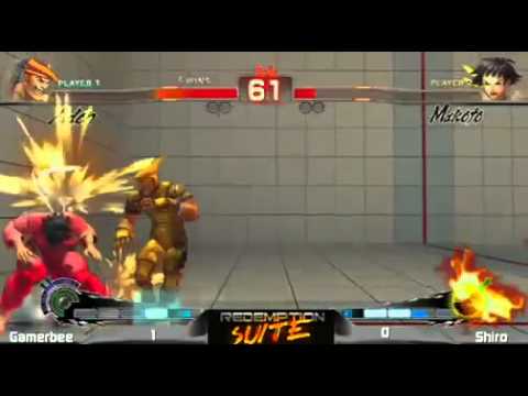 SSF4 AE Redemption Suite Post EVO 2011 - GamerBee (Adon) vs Shiro (Makoto)