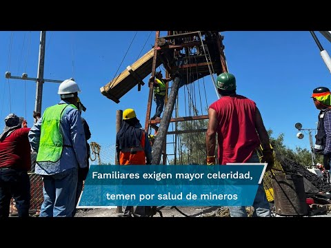 Se acelera extracción de agua en mina; “aún no hay condiciones para el rescate”, dicen
