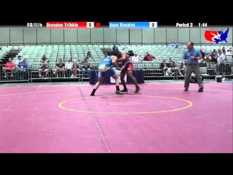 Brandon Tribble vs. Juan Rosales at 2013 Junior Nationals - FILA - FS