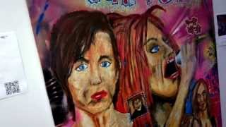 Impressions from Andy McCoy&#39;s XTRAVAGANZA art exhibition thu 19.9.2013