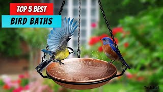 ✅ Top 5 Best Bird Baths | Best Bird Bath Fountain | Best Bir