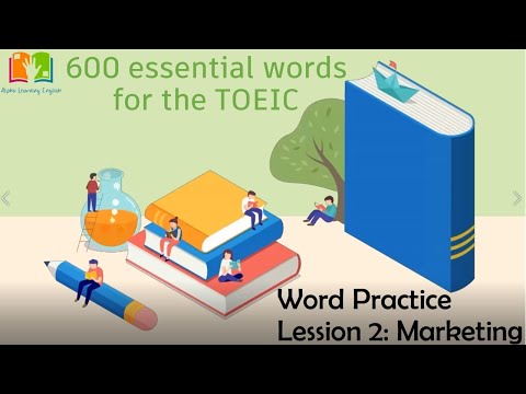 TOEIC必須英単語600選 - 単語練習 - レッスン2 マーケティング (600 Essential Words For The TOEIC - Word Practice - Lesson 2 Marketing)