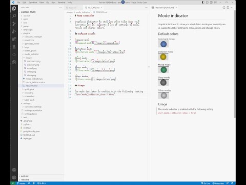 Talon Voice - Mode indicator