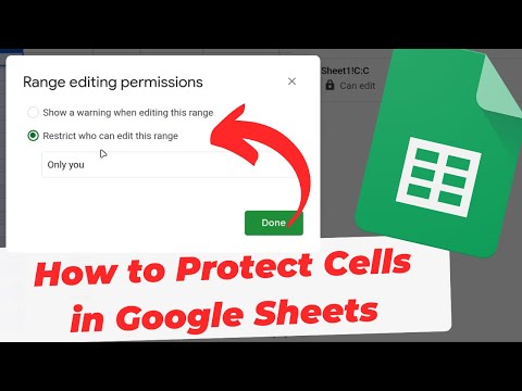 So schützen Sie Zellen in Google Tabellen (Daten sperren)