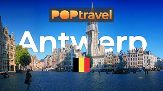 Walking in ANTWERP / Belgium 🇧🇪- Windy Day in the Old Town - 4K 60fps (UHD)