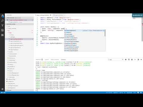 Angular 6 Basics 28 - Creating routes