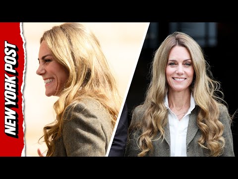 Princess Kate Steps Out With New Blonde Hairdo