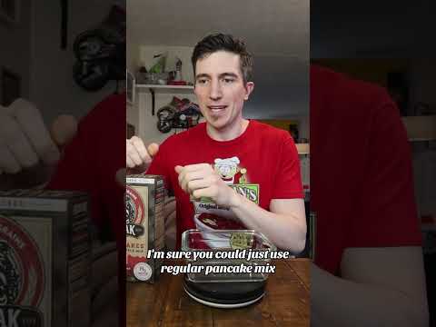 Microwaved protein pancakes