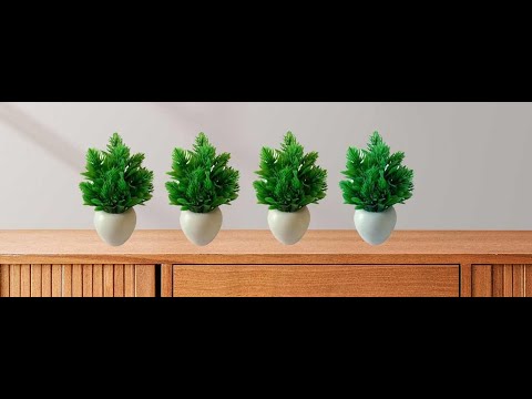 Kaykon Small Mini Cute Artificial Bonsai Plants For Home Decoration