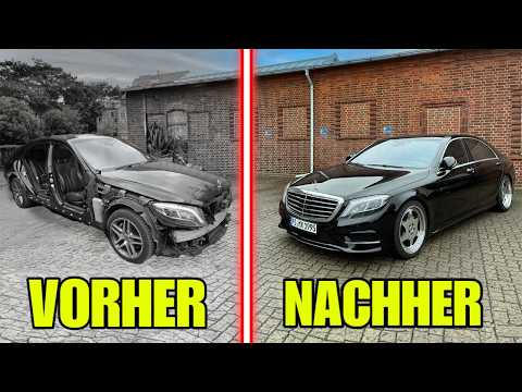 Kompletter Wiederaufbau einer verunfallten Mercedes S-Klasse mit 400.000km