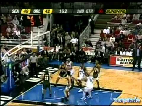 Tracy McGrady 40pts vs. Supersonics (03.13.2004)- Last 40+ as a Magic