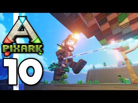PixARK ▫ The Best Melee Weapon?! Epic Castle Tower! (Ep.10)