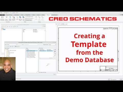 Creo Schematics - Creating a Template from the Demo Database | Creo Parametric Cabling & Piping
