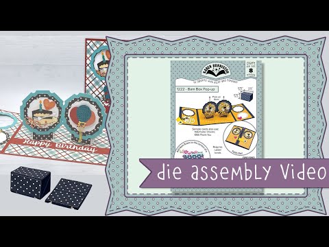 Karen Burniston Die 1222 Bam Box Pop-up Assembly