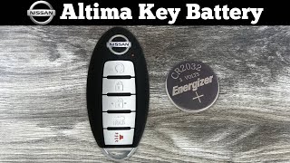 How To Replace Nissan Altima Key Fob Battery 2016 - 2018 Change Replacement Remote Fob Key Batteries