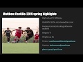 Matthew Castillo-Class of 2020-2019 spring highlights 