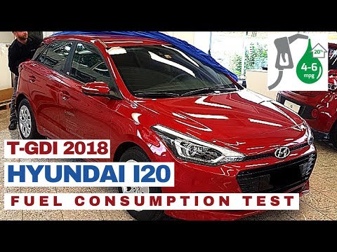 2018 Hyundai i20 1.0 T-GDI Petrol Fuel Consumption Test New Model