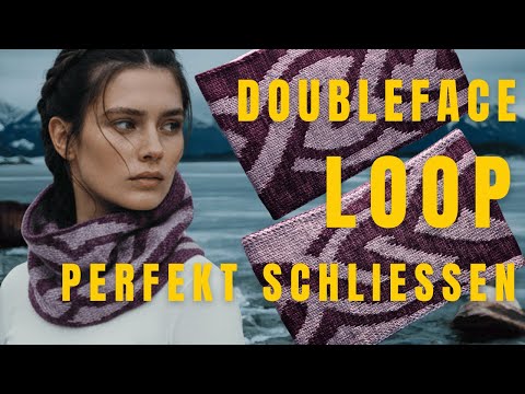 Close the double-face loop invisibly – with a slip stitch + open cast-on